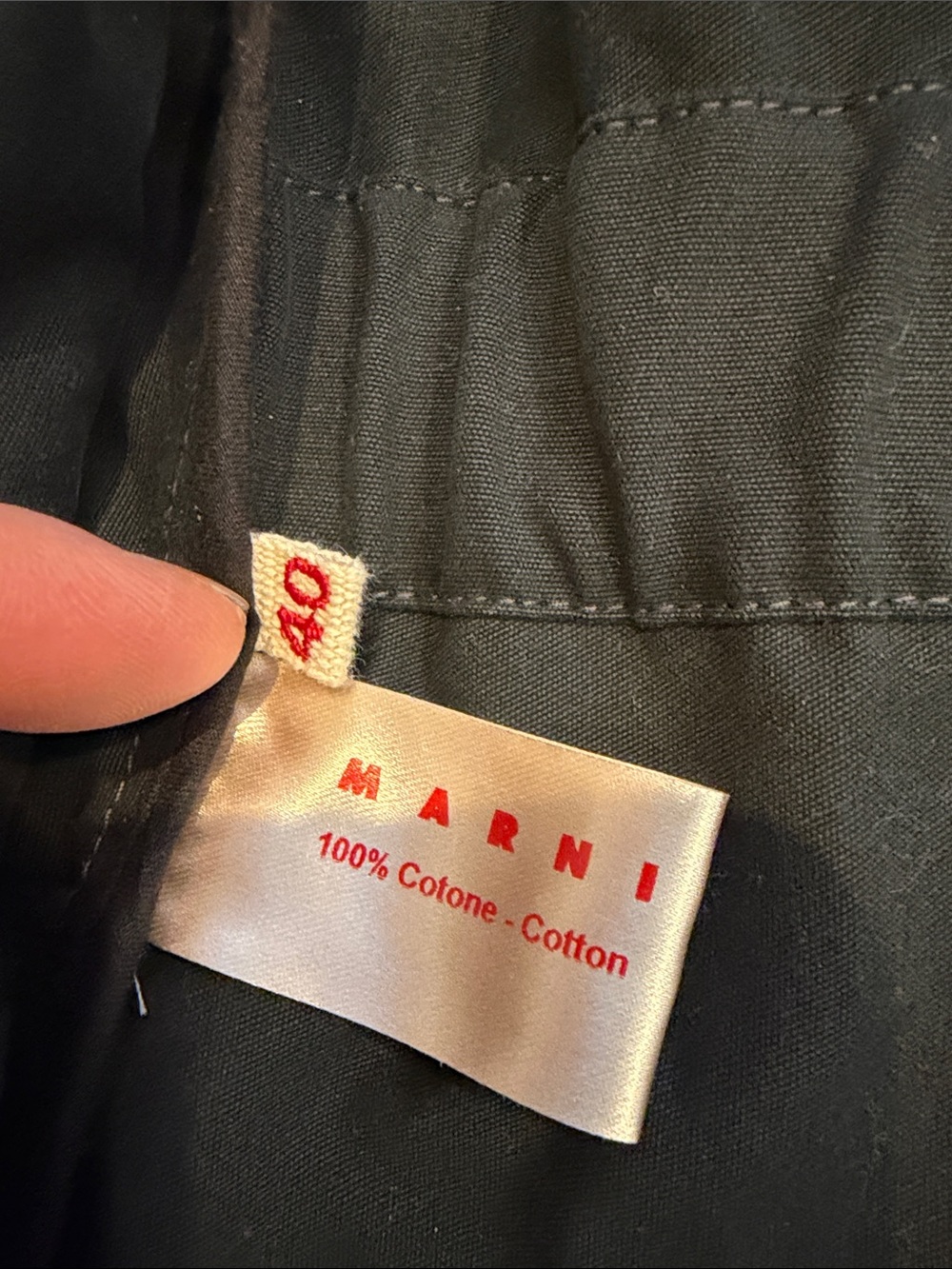 Marni Metallic Short-Sleeve Trench Coat in Shimmering Gray - Picture 9 of 14